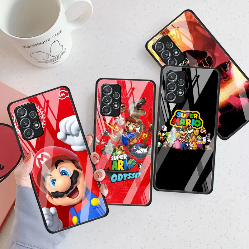 Tempered Glass Case For Samsung Galaxy A52 A71 A53 A51 A23 A33 A50 A13 A12 A21s A14 A32 Luxury Phone Cover Mario Bros Game Funda
Tempered Glass Case For Samsung Galaxy A52 A71 A53 A51 A23 A33 A50 A13 A12 A21s A14 A32 Luxury Phone Cover Mario Bros Game Funda