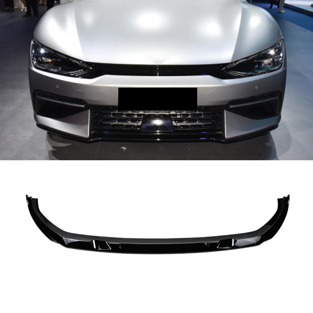 

Gloss Black/Carbon Look ABS Front Bumper Lip Spoiler Splitter Diffuser Body Kits Tuning For Kia EV6 GT GT-line 2021 2022 2023