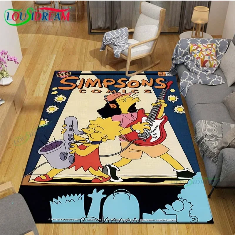 

Exquisite Cartoon SS-Simpson Printed Carpets Living Room Anti-Skid Area Rug Kids Bedroom Mats Yoga Mat Large Carpet Decor