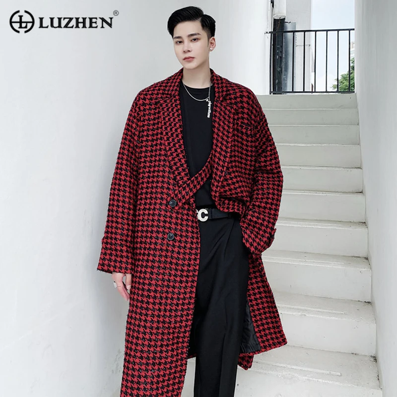 LUZHEN Стильное элегантное клетчатое оригинальное дизайнерское длинное шерстяное пальто 2023 высококачественное двубортное осенне-зимнее длинное пальто Adf363
LUZHEN Стильное элегантное клетчатое оригинальное дизайнерское длинное шерстяное пальто 2023 высококачественное двубортное осенне-зимнее длинное пальто Adf363