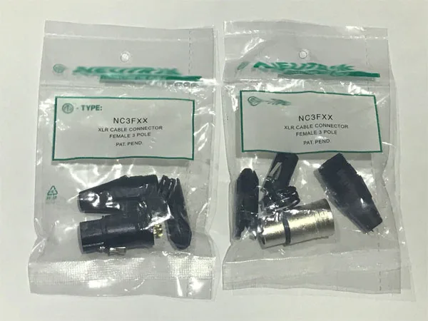 20Pcs/lot 10PCS NC3MXX & 10PCS NC3FXX NEUTRIK Male and female A set 3 Pin XLR Connector original Christmas Party Good voice
20Pcs/lot 10PCS NC3MXX & 10PCS NC3FXX NEUTRIK Male and female A set 3 Pin XLR Connector original Christmas Party Good voice