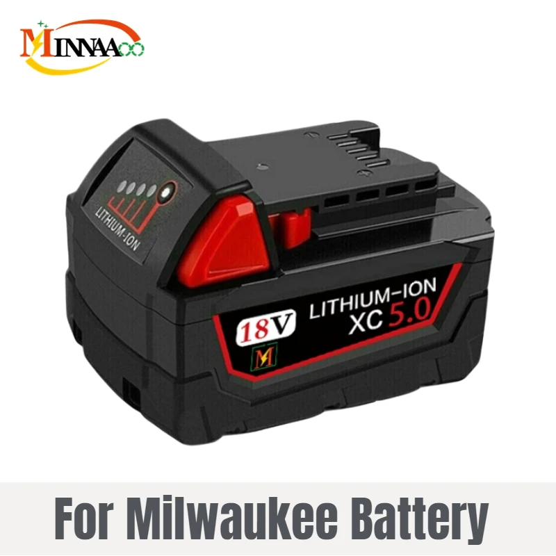18V 12.0Ah Replacement for Milwaukee M18 XC Lithium Battery 48-11-1860 48-11-1850 48-11-1840 48-11-1820 Rechargeable Batteries
18V 12.0Ah Replacement for Milwaukee M18 XC Lithium Battery 48-11-1860 48-11-1850 48-11-1840 48-11-1820 Rechargeable Batteries