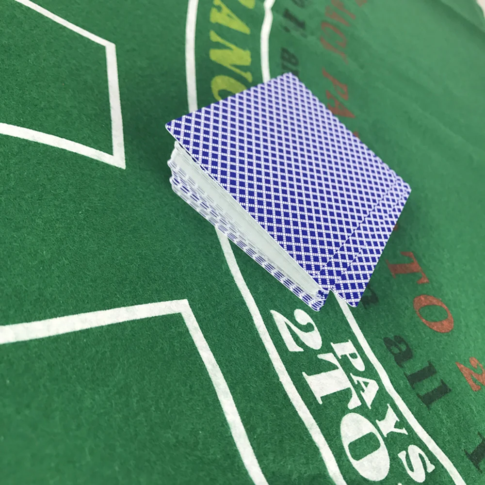 Easytoday 1PcsSet New Playing Cards Baccarat Texas Hold'em Plastic Waterproof Frosted Poker Cards Board Games Small Print (3)