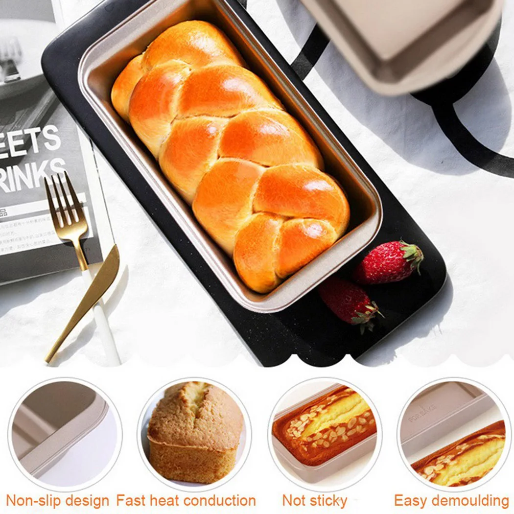 Carbon Steel Baking pan Baking Tools Bakeware Mold Toast Cake Cheese Box Kitchen accessories Rectangular 6 inches
Carbon Steel Baking pan Baking Tools Bakeware Mold Toast Cake Cheese Box Kitchen accessories Rectangular 6 inches