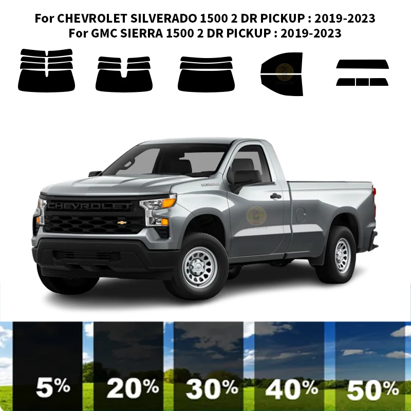 Precut nanoceramics car UV Window Tint Kit Automotive Window Film For CHEVROLET SILVERADO 1500 2 DR PICKUP 2019-2023
Precut nanoceramics car UV Window Tint Kit Automotive Window Film For CHEVROLET SILVERADO 1500 2 DR PICKUP 2019-2023