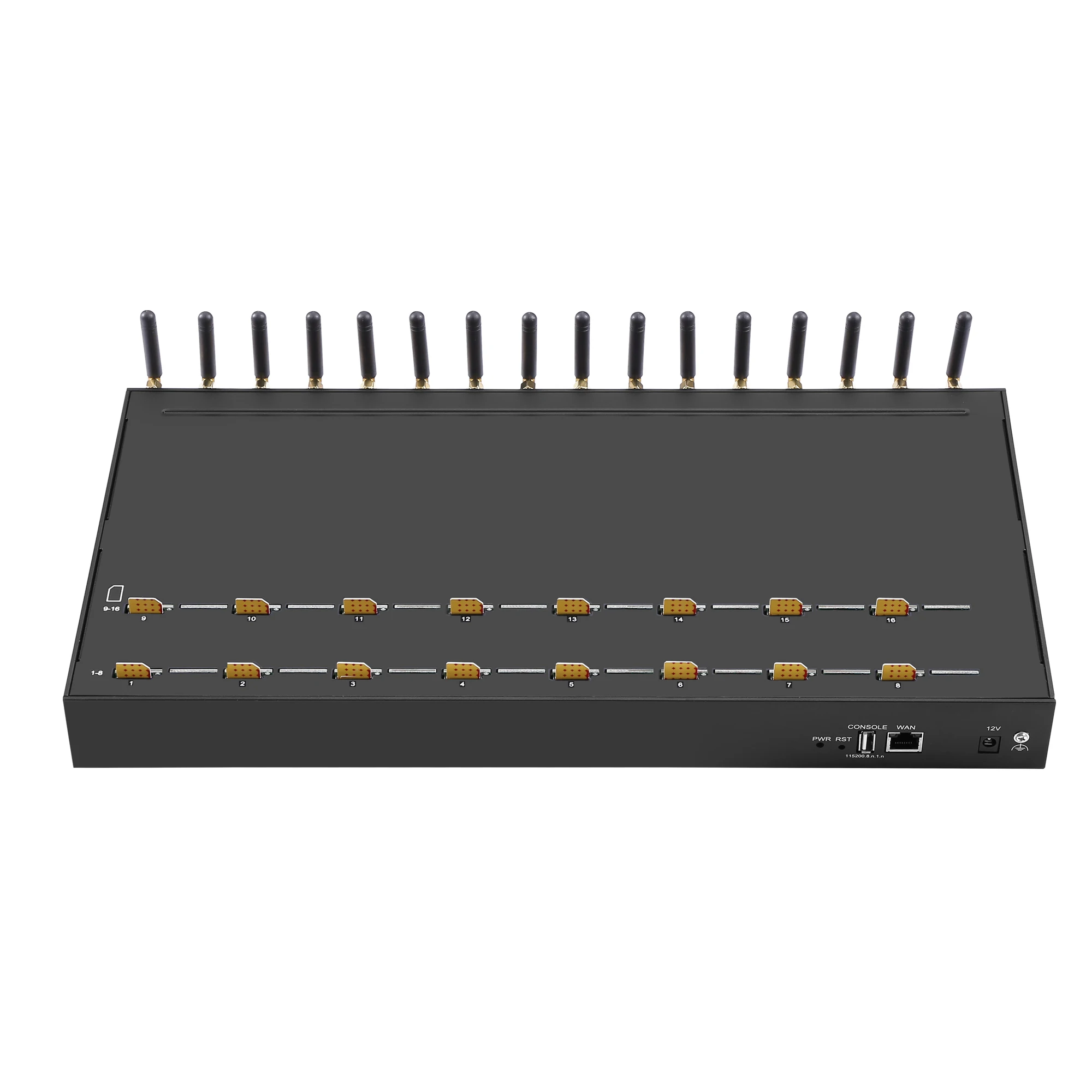 

2024 Best sale Voip Gateway SK16-16 4G Gsm Voice Sms Modem Anti SIM Block Change IMEI Support AT Command HTTP API