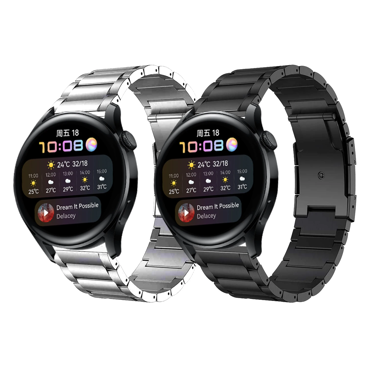 22mm Titanium Strap For Huawei Watch 3 46mm Band For GT2 Pro 2e Magic Metal Steel Clasp Bracelet Watch bands
22mm Titanium Strap For Huawei Watch 3 46mm Band For GT2 Pro 2e Magic Metal Steel Clasp Bracelet Watch bands