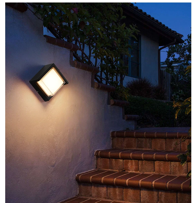 Modern garden wall light motion sensor LED