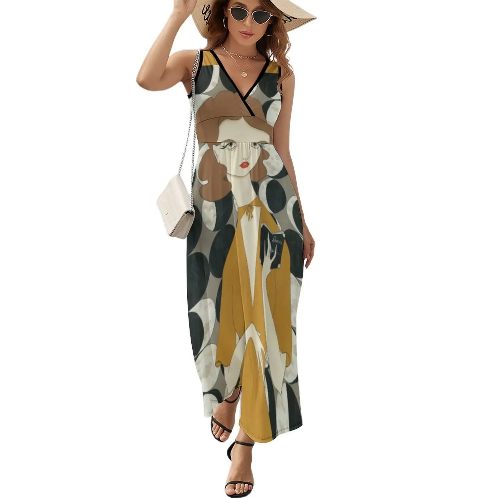 Фазы Луны женское платье без рукавов африканские платья для женщин женская одежда
Фазы Луны женское платье без рукавов африканские платья для женщин женская одежда