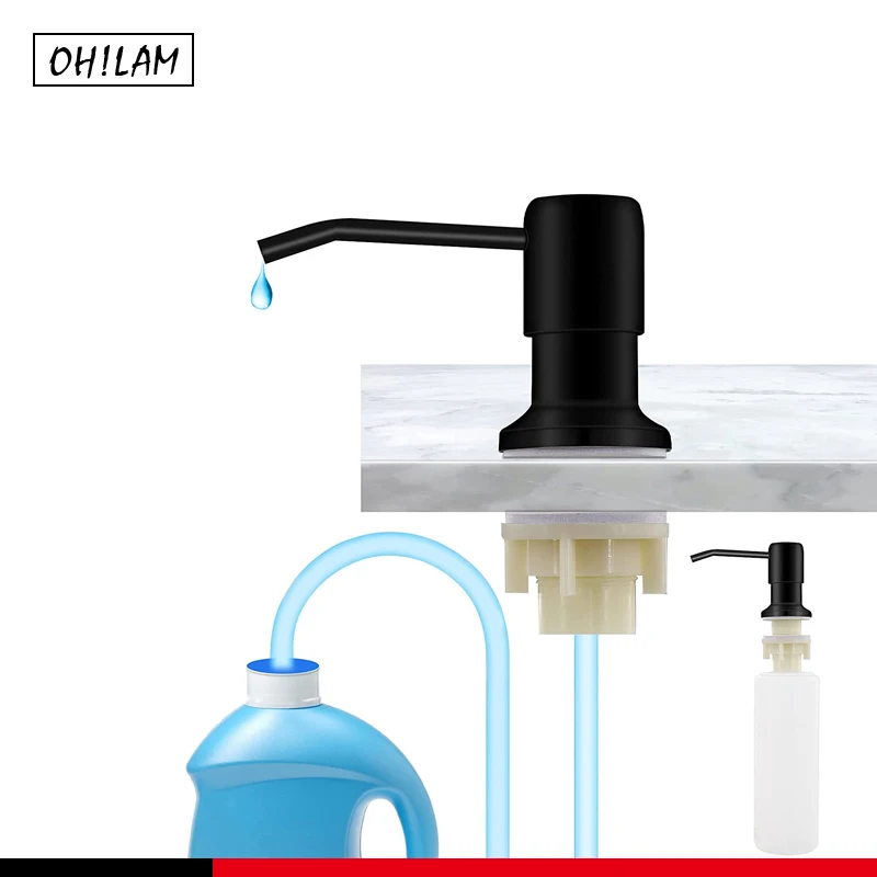 Kitchen Sink Liquid Soap Dispensers Stainless Steel Hand Soap Dispenser Pump With Extension Tube Dish Soap Dispenser
Kitchen Sink Liquid Soap Dispensers Stainless Steel Hand Soap Dispenser Pump With Extension Tube Dish Soap Dispenser