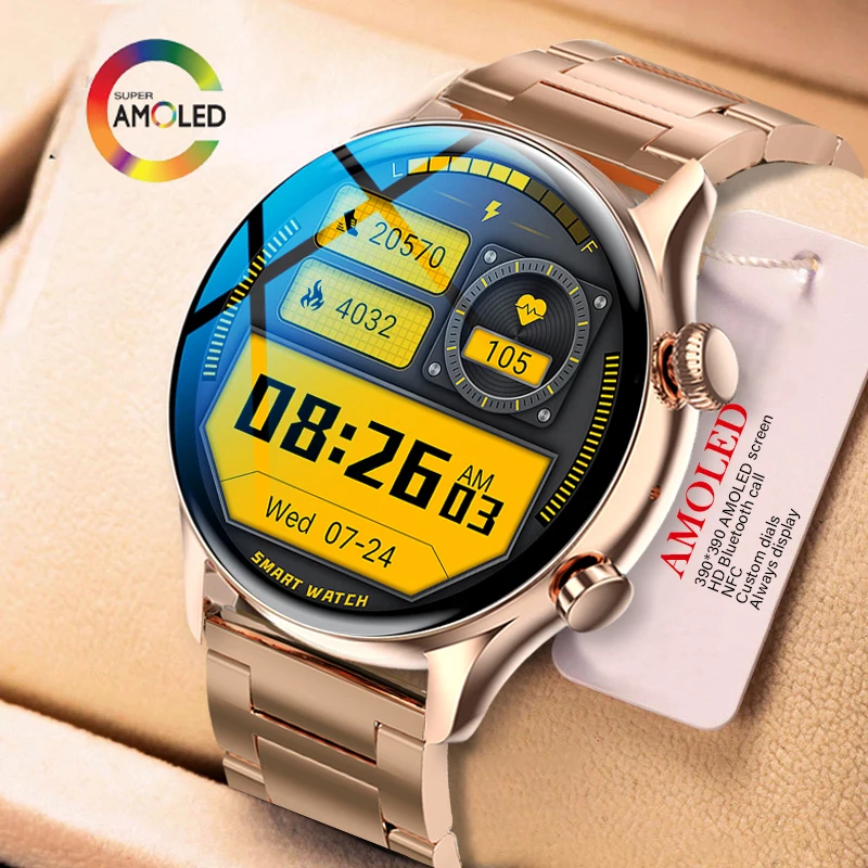 2023 New Smart Watch 390*390px AMOLED Screen Always Display Men Bluetooth Call NFC Sports Fitness Tracker Smartwatch for Women
2023 New Smart Watch 390*390px AMOLED Screen Always Display Men Bluetooth Call NFC Sports Fitness Tracker Smartwatch for Women