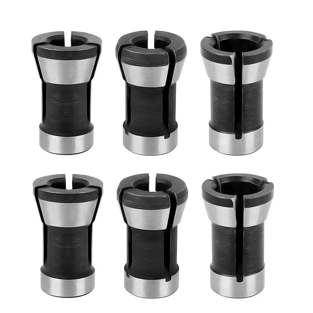 Wood Milling Cutter Collet Adapter Bit Collet Black And Silver Carbon Steel Chuck 6/6.35/8mm Height 20mm Router
Wood Milling Cutter Collet Adapter Bit Collet Black And Silver Carbon Steel Chuck 6/6.35/8mm Height 20mm Router