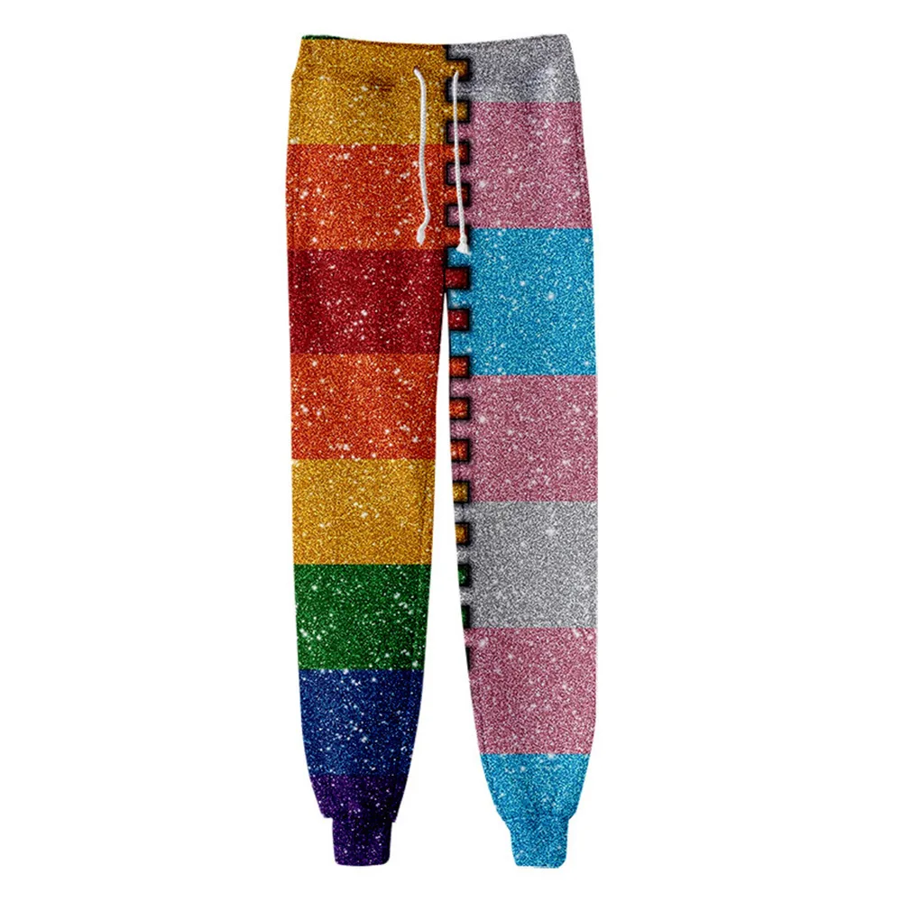 

New HOT Unisex Rainbow 3D Print Causal Clothing Fashion Men Women Hip Hop Pants Plus Size S-7XL Trouser Jogger Men