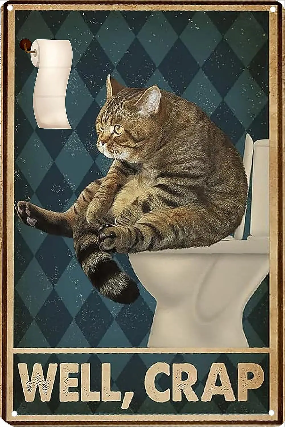 Retro Restroom Well Crap Cat Metal Tin Signs Bathroom Sign Retro Farmhouse Home Restroom Toilet Signs 8X12Inch
Retro Restroom Well Crap Cat Metal Tin Signs Bathroom Sign Retro Farmhouse Home Restroom Toilet Signs 8X12Inch