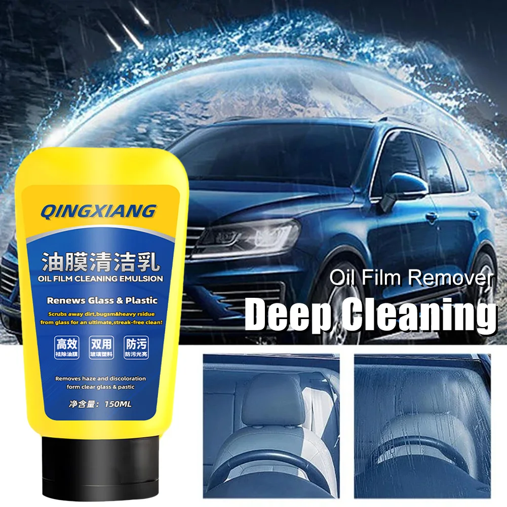 150ml Car Glass Oil Film Remover Paste Glass Coating Cleaning Agent Waterproof Anti-Glare Glass Window Cleaner Cream With Sponge
150ml Car Glass Oil Film Remover Paste Glass Coating Cleaning Agent Waterproof Anti-Glare Glass Window Cleaner Cream With Sponge