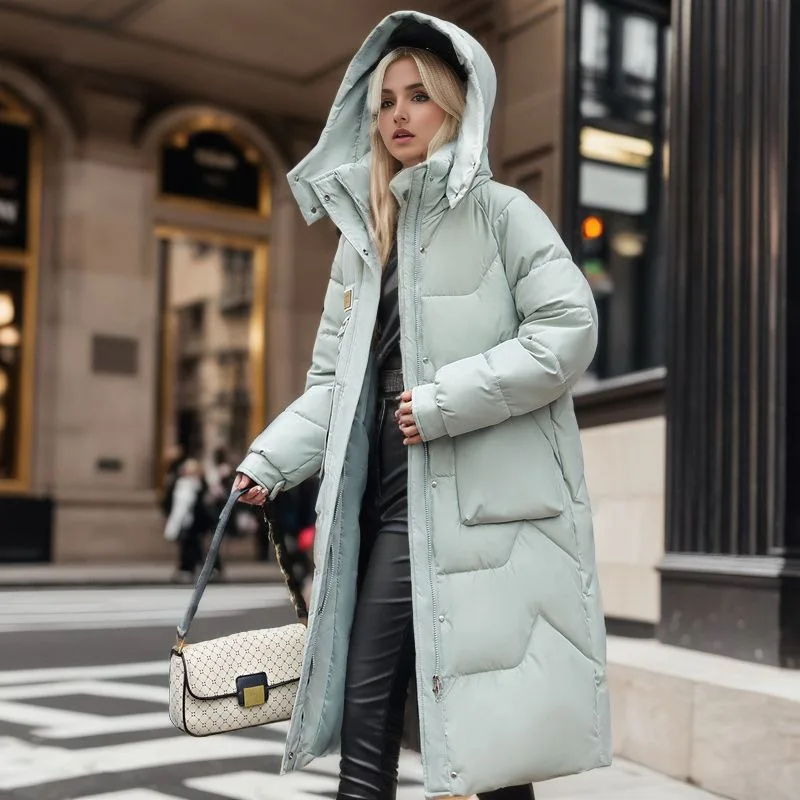 2023 Winter Women's Long Cotton-Padded Black Long Sleeve Pockets Zippers Loose Coats Female New Trendy Casual Ladies Clothes
2023 Winter Women's Long Cotton-Padded Black Long Sleeve Pockets Zippers Loose Coats Female New Trendy Casual Ladies Clothes