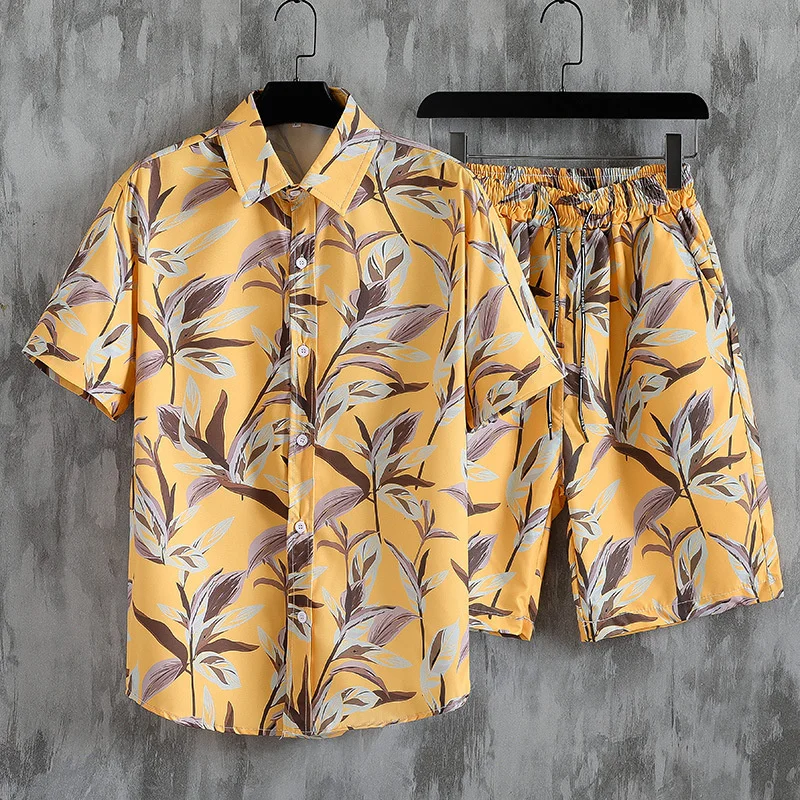 Summer Women Loose Style Hawaiian Tracksuit Casual Printed Shirt And Shorts Two-piece Sets Korean Luxury Clothing Outfits
Summer Women Loose Style Hawaiian Tracksuit Casual Printed Shirt And Shorts Two-piece Sets Korean Luxury Clothing Outfits