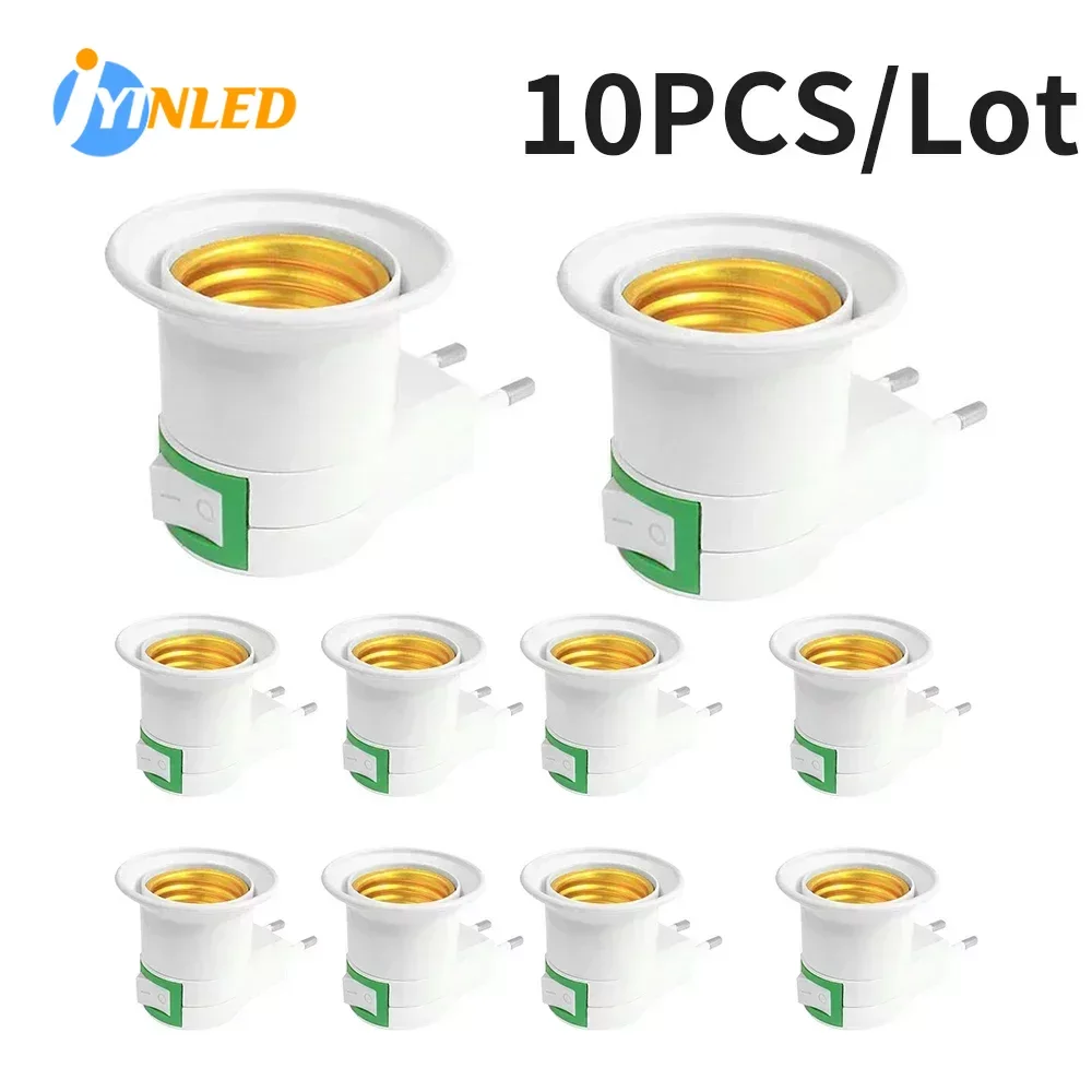 E27 Screw Mouth Night Light Plug Lamp Holder Wall Lamp Holder Plug Tilting Lighting Accessories with On-off Control Switch
E27 Screw Mouth Night Light Plug Lamp Holder Wall Lamp Holder Plug Tilting Lighting Accessories with On-off Control Switch