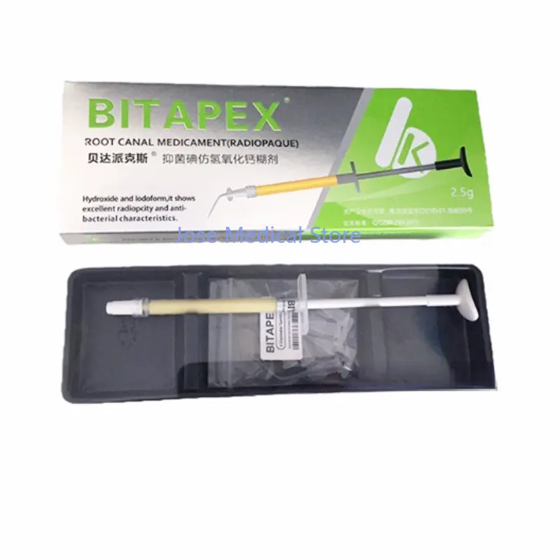 2023 MoritaVitapex BITAPEX MTA Bacteriostatic Iodoform Calcium Hydroxide Paste for Dental Root Canal Materials
2023 MoritaVitapex BITAPEX MTA Bacteriostatic Iodoform Calcium Hydroxide Paste for Dental Root Canal Materials