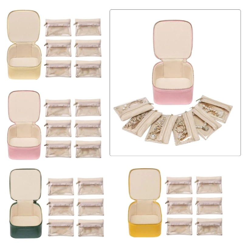 Stylish Jewelry with 6 Compartments Convenient Jewellery Storage Case PU Leather Rings Earrings Display Box C1FC
Stylish Jewelry with 6 Compartments Convenient Jewellery Storage Case PU Leather Rings Earrings Display Box C1FC