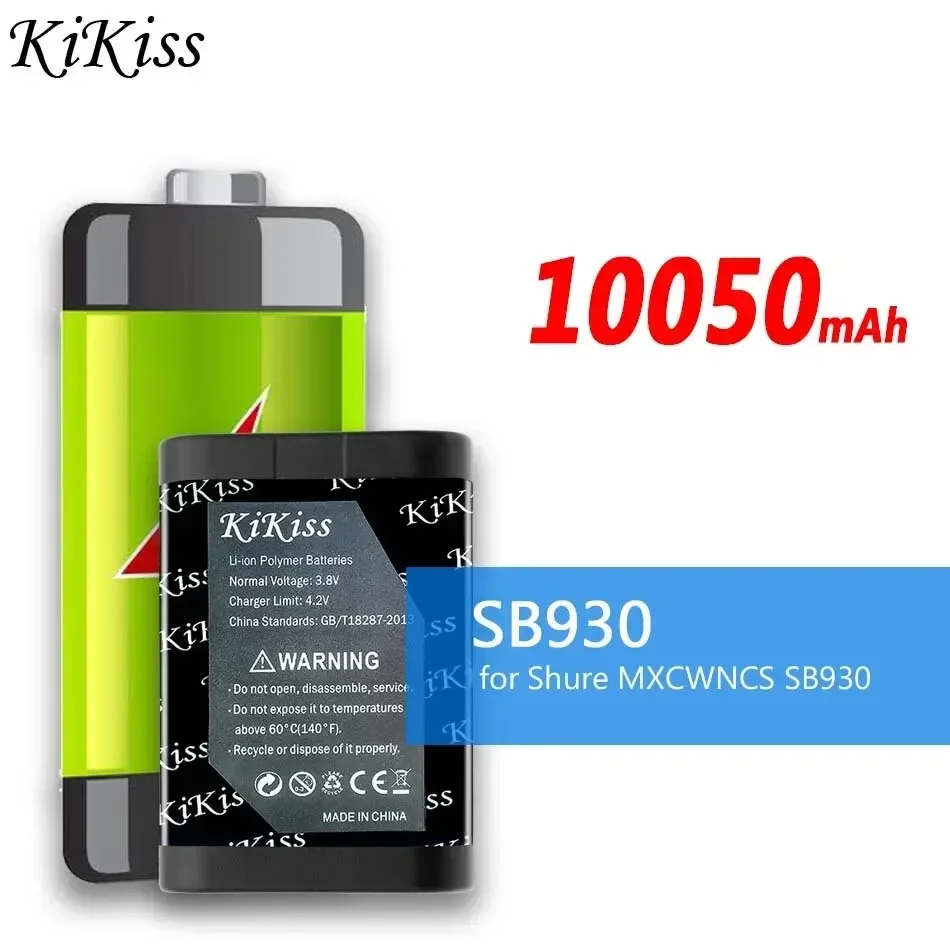 

KiKiss Battery 10050mAh for Shure MXCWNCS SB930 Bateria