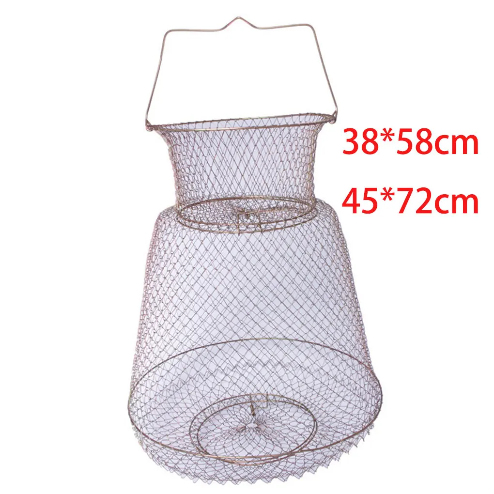 Wire Fish Care Folding Fish Basket Fish Basket Shrimp Basket Fishing Outdoor Supplies Durable Fishing Net Fishing Accessories
Wire Fish Care Folding Fish Basket Fish Basket Shrimp Basket Fishing Outdoor Supplies Durable Fishing Net Fishing Accessories