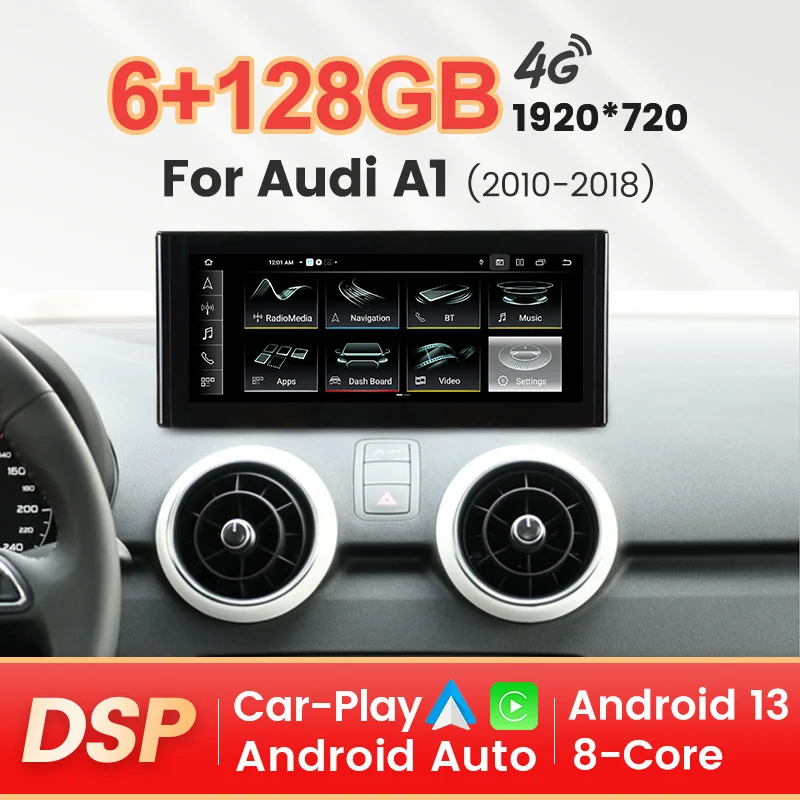 4G LTE Android 13 Wireless Carplay For Audi A1 2010-2018 Car Radio GPS Navigation Multimedia Video Player 6+128G Autoradio Unit
4G LTE Android 13 Wireless Carplay For Audi A1 2010-2018 Car Radio GPS Navigation Multimedia Video Player 6+128G Autoradio Unit