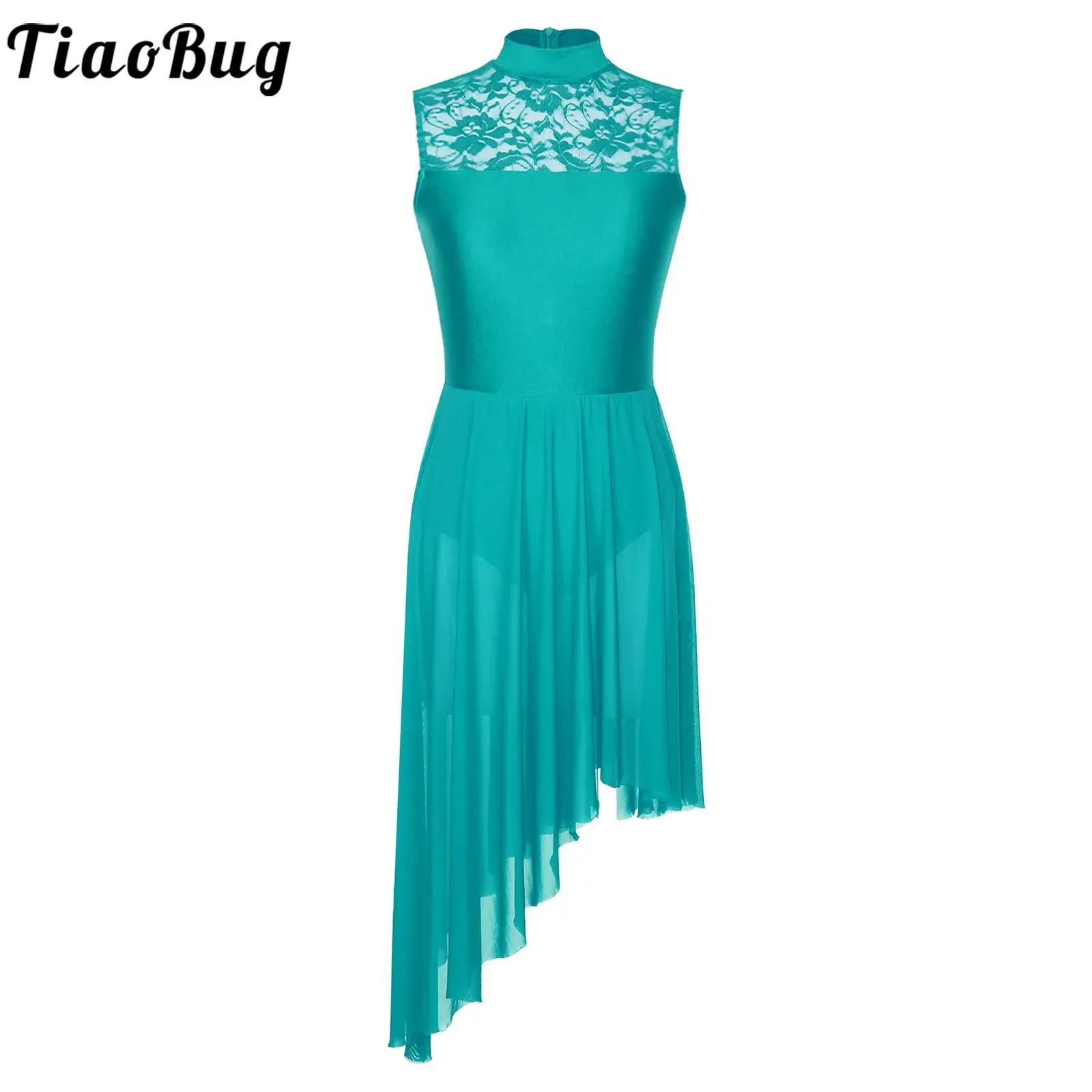 Elegant Women Floral Lace Leotard Patchwork Dance Dress Sleeveless Irregular Hem Ballet Dress Lyrical Dance Performance Costume
Elegant Women Floral Lace Leotard Patchwork Dance Dress Sleeveless Irregular Hem Ballet Dress Lyrical Dance Performance Costume