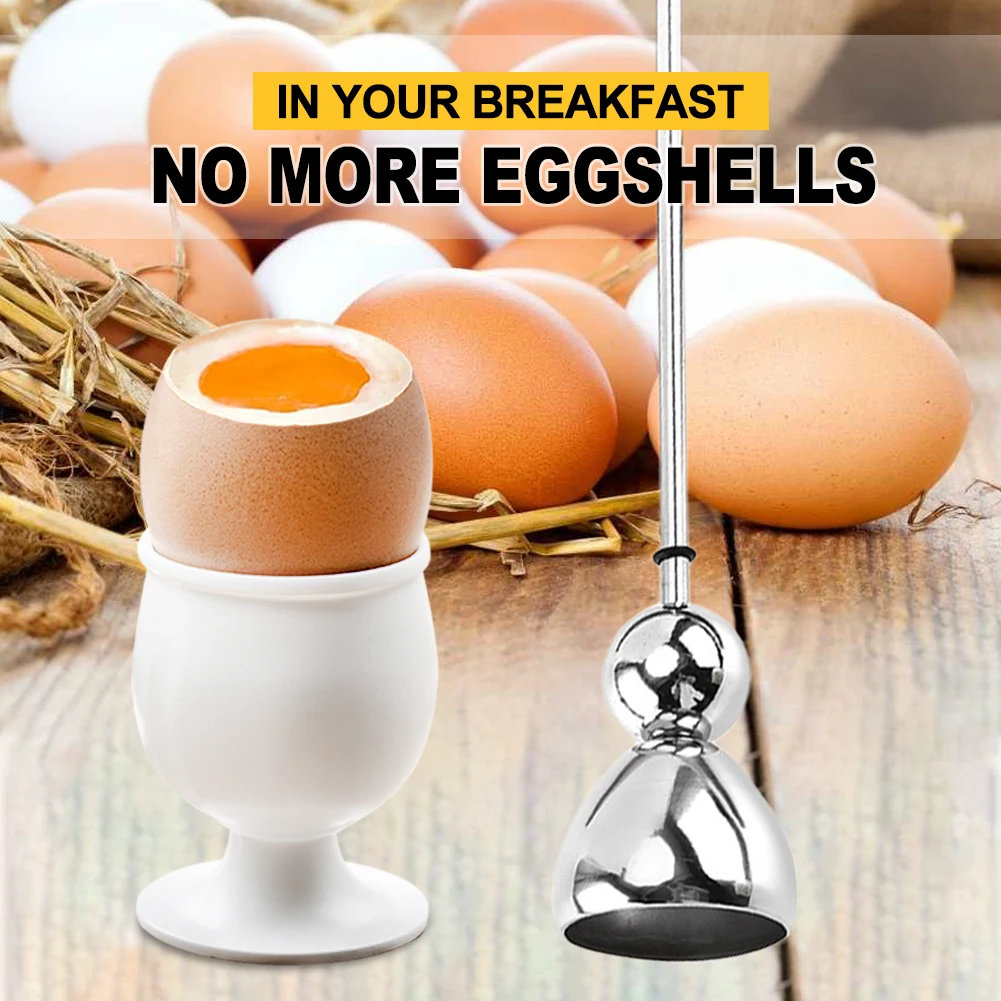 Egg Topper Egg Shell Opener Stainless Steel Egg Cutter for Raw Soft and Hard Boiled Eggs Cracker Shell Remover Kitchen Gadget
Egg Topper Egg Shell Opener Stainless Steel Egg Cutter for Raw Soft and Hard Boiled Eggs Cracker Shell Remover Kitchen Gadget