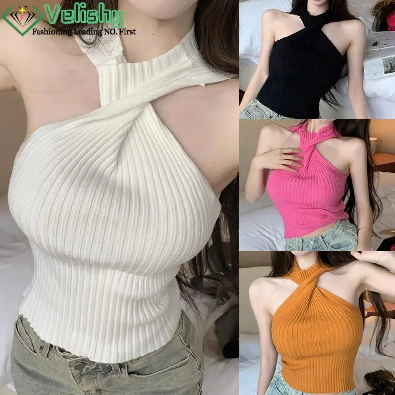 Top Corset Women Cross Camisole Clothes Y2K Crop Tube Tops Summer 2023 Harajuku Knit T-shirt Vintage Clothing Club Streetwear
Top Corset Women Cross Camisole Clothes Y2K Crop Tube Tops Summer 2023 Harajuku Knit T-shirt Vintage Clothing Club Streetwear