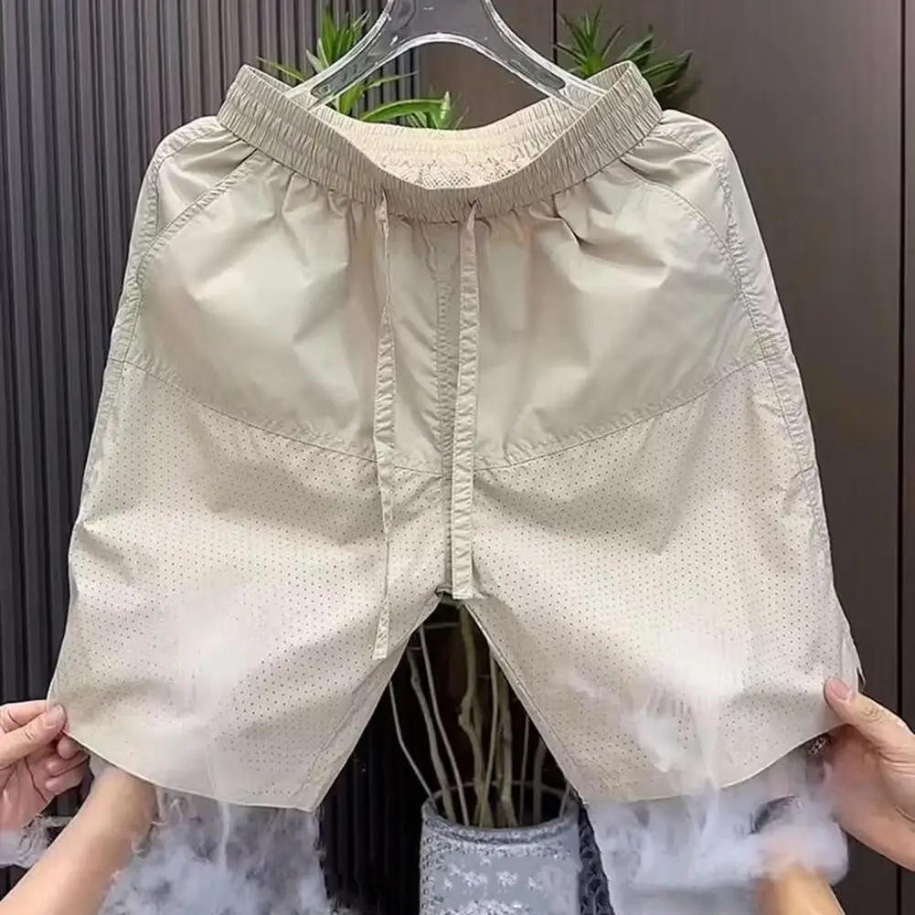 Casual Men Shorts Solid Color Elastic Drawstring Men's Casual Shorts with Pockets Wide Leg Fitness Running Work Shorts Running
Casual Men Shorts Solid Color Elastic Drawstring Men's Casual Shorts with Pockets Wide Leg Fitness Running Work Shorts Running