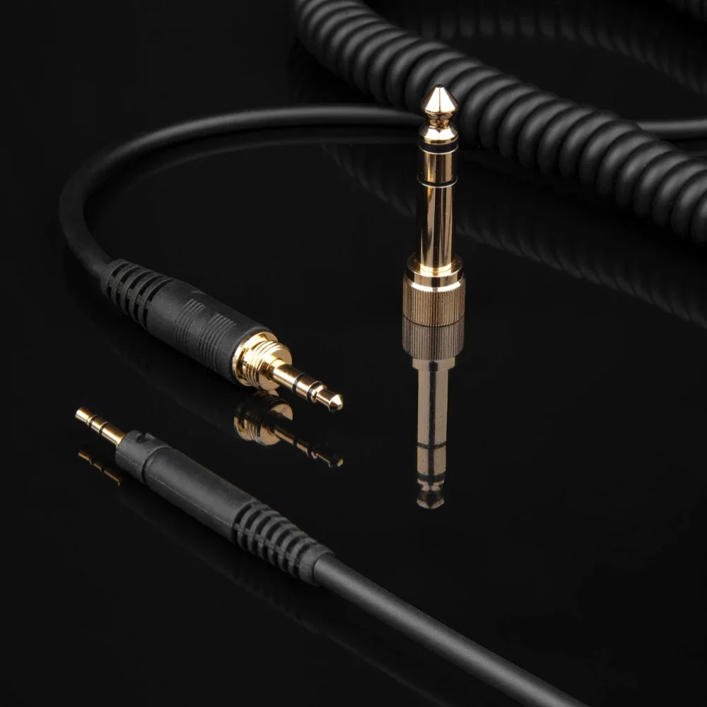 YAYINCC Replacement 3.5MM to 2.5MM and 6.35MM Plugs Stereo Audio Spring Coilded Cable For pioneer DJ HDJ-X5 X7 X5BT Headphones YAYINCC Replacement 3.5MM to 2.5MM and 6.35MM Plugs Stereo Audio Spring Coilded Cable For pioneer DJ HDJ-X5 X7 X5BT Headphones