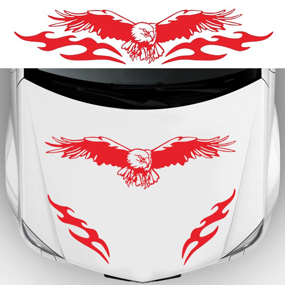 New Universal Car Sticker Hood Cover Eagle Fire Stickers Car Racing Stripe Decal DIY Car Styling PVC Vinyl Car Decor Accessories
New Universal Car Sticker Hood Cover Eagle Fire Stickers Car Racing Stripe Decal DIY Car Styling PVC Vinyl Car Decor Accessories