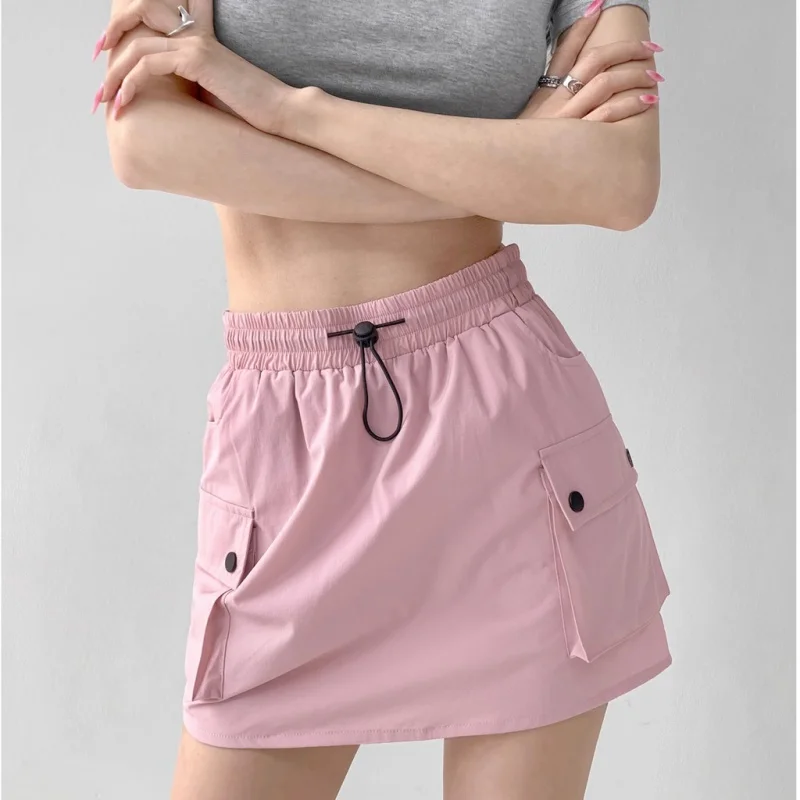 BH American street girl resin cargo skirt draw rope elastic waist wrap hip skirt
BH American street girl resin cargo skirt draw rope elastic waist wrap hip skirt