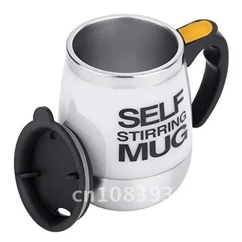 

Automatic Stainless Steel Electric Self Stirring Coffee Mug Cup Self Mixing & Spinning Home Office Travel Mixer Milk Whisk Cup