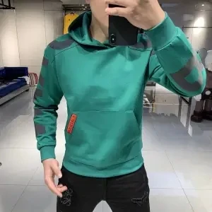 Fashion spring and autumn hooded men's printed vests trend Korean long sleeve jacket
Fashion spring and autumn hooded men's printed vests trend Korean long sleeve jacket