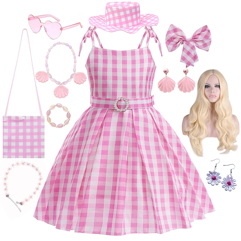 Holidays Princess Dress Costume for Kids Girls Cosplay Pink Plaid Birthday Outfit Halloween Carnival Party Dress Up Set
Holidays Princess Dress Costume for Kids Girls Cosplay Pink Plaid Birthday Outfit Halloween Carnival Party Dress Up Set