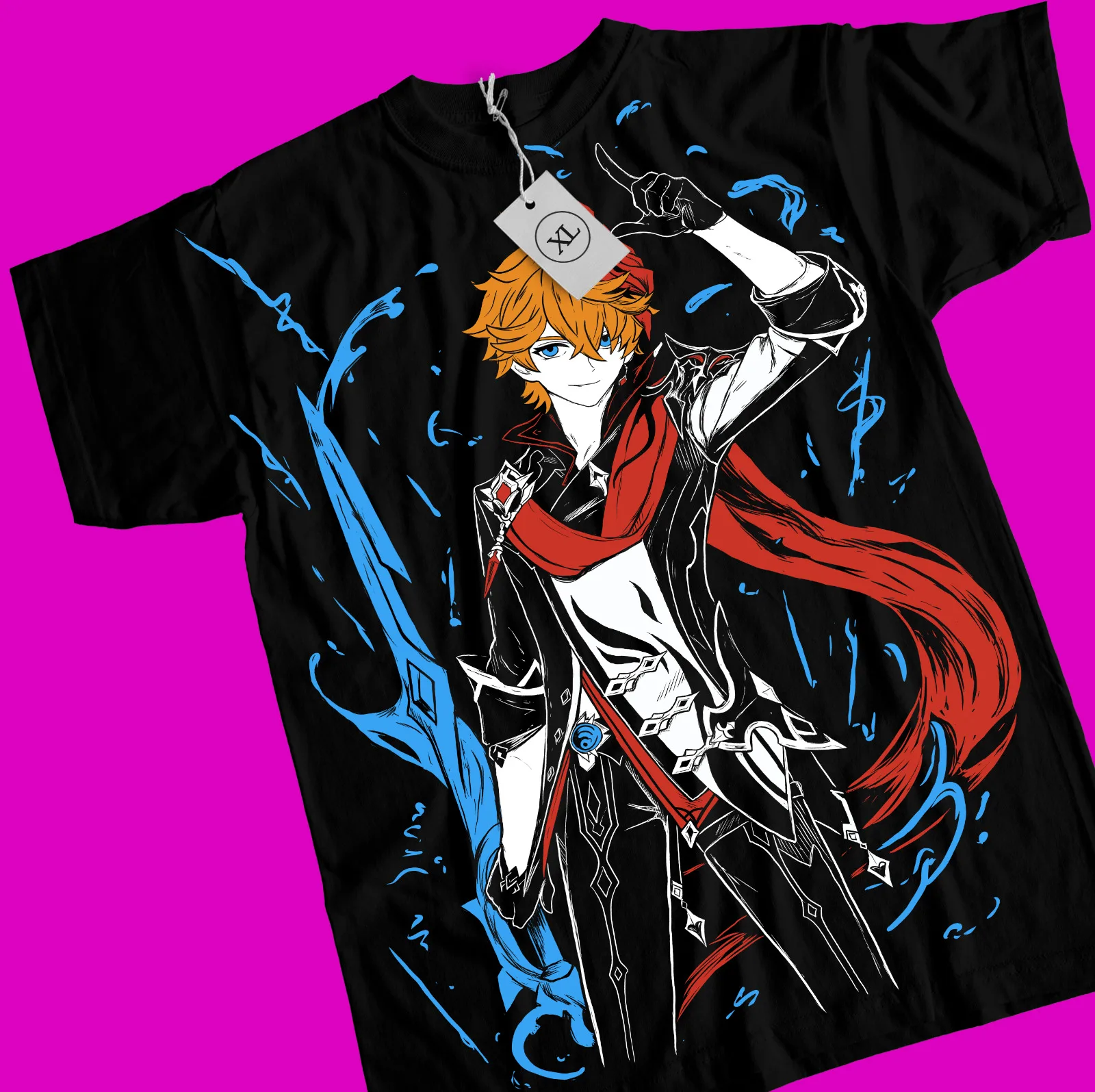 Tartaglia Genshin Impact T-shirt Anime Girl Kawaii Gift Black Shirt Tee All Size
Tartaglia Genshin Impact T-shirt Anime Girl Kawaii Gift Black Shirt Tee All Size
