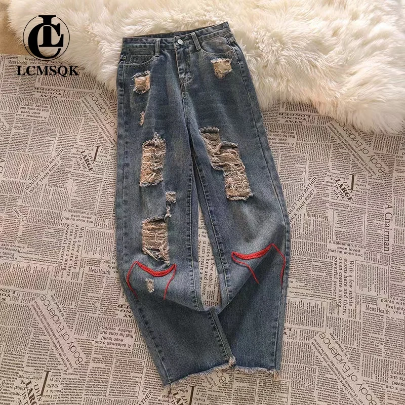 Vintage Clothes Female Clothing Y2k Denim Korean Fashion Women's Pants Blue Jeans Woman Streetwear Straight Leg Jeans High Waist
Vintage Clothes Female Clothing Y2k Denim Korean Fashion Women's Pants Blue Jeans Woman Streetwear Straight Leg Jeans High Waist