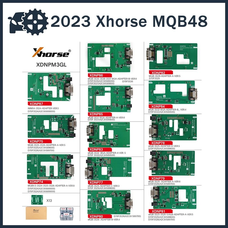 2023 полный комплект адаптеров Xhorse MQB48 без разборки без пайки 13 XDNPM3GL Бесплатная доставка
2023 полный комплект адаптеров Xhorse MQB48 без разборки без пайки 13 XDNPM3GL Бесплатная доставка