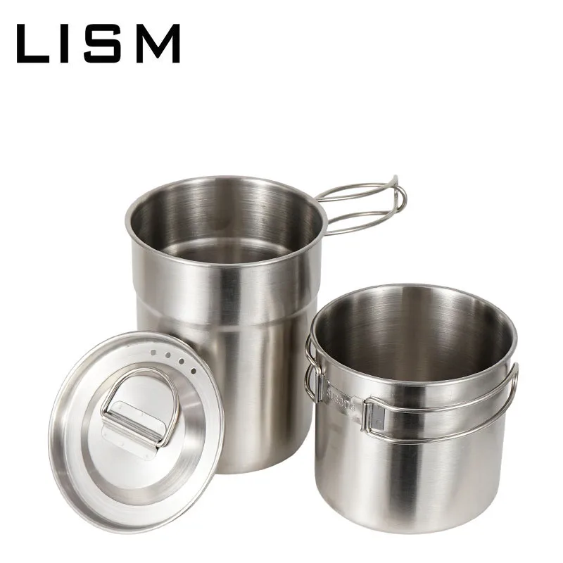 2pcs 700ml/1000ml Stainless Steel Camping Mug Foldable Handle Portable Travel Picnic Coffee Beer Cup Outdoor Cooking Pot Set
2pcs 700ml/1000ml Stainless Steel Camping Mug Foldable Handle Portable Travel Picnic Coffee Beer Cup Outdoor Cooking Pot Set