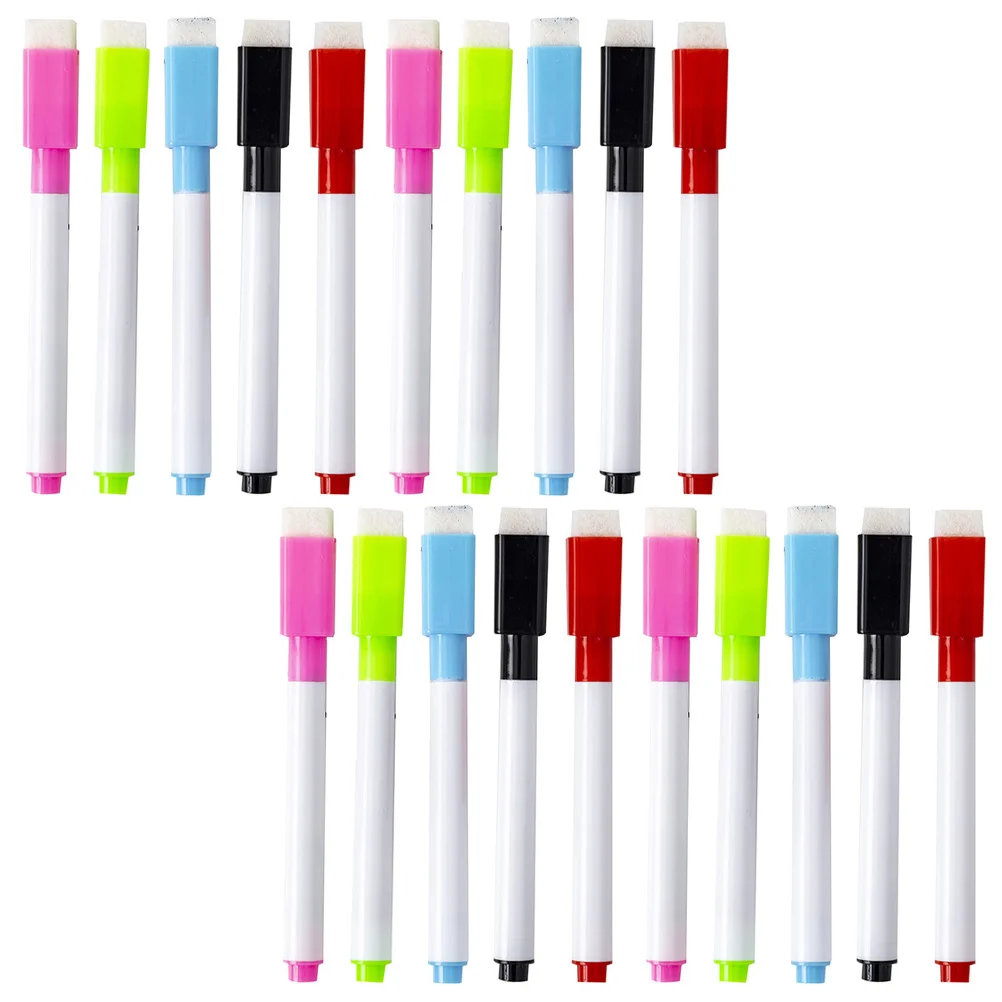 

30 Pcs Whiteboard Pen Convenient Dry Erase Markers Multi-function Pens Household Student