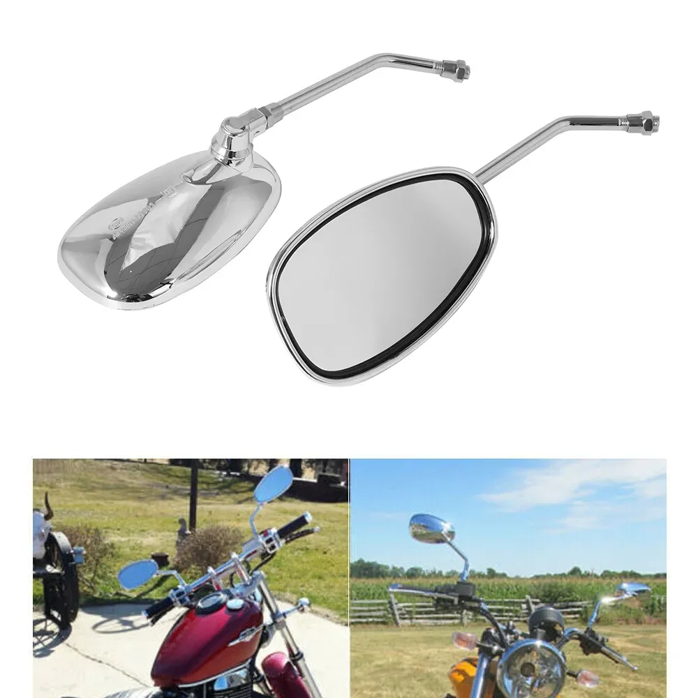 For Cruiser Chopper Honda Kawasaki Ducati Harley Suzuki Custom Motorcycle Chrome Oval Side Rearview Mirrors 10mm Aluminum 2PCS
For Cruiser Chopper Honda Kawasaki Ducati Harley Suzuki Custom Motorcycle Chrome Oval Side Rearview Mirrors 10mm Aluminum 2PCS