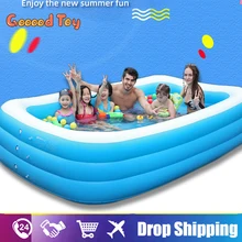 2/3M Big Large pools for family swimming pool Rectangular Inflatable Swimming Pool PVC Pool Bathing Outdoor toys for Children 2/3M Big Large pools for family swimming pool Rectangular Inflatable Swimming Pool PVC Pool Bathing Outdoor toys for Children