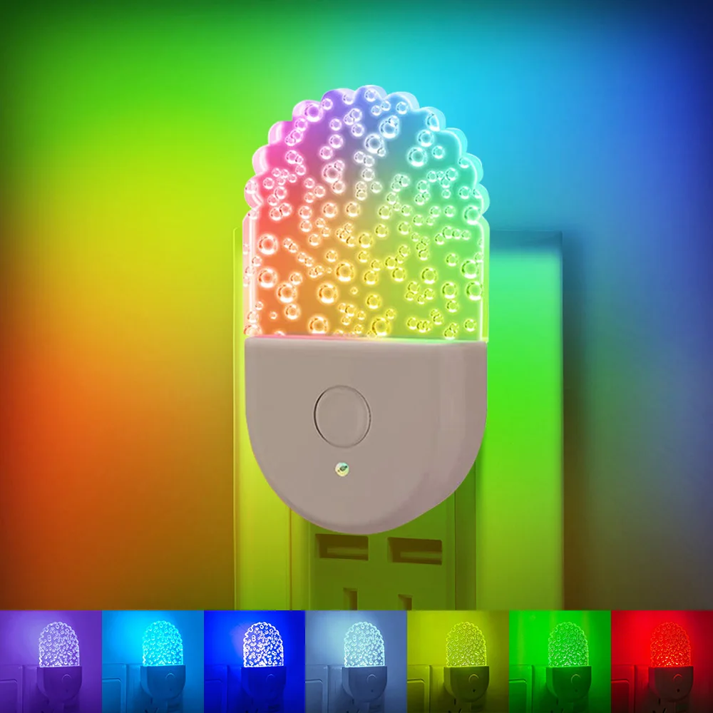 Ночные светильники для детей, динамические RGB ночные светильники, подключаемые к стене, меняющие цвет, RGB светодиодный Ночной светильник с датчиком Заката На Рассвет
Ночные светильники для детей, динамические RGB ночные светильники, подключаемые к стене, меняющие цвет, RGB светодиодный Ночной светильник с датчиком Заката На Рассвет