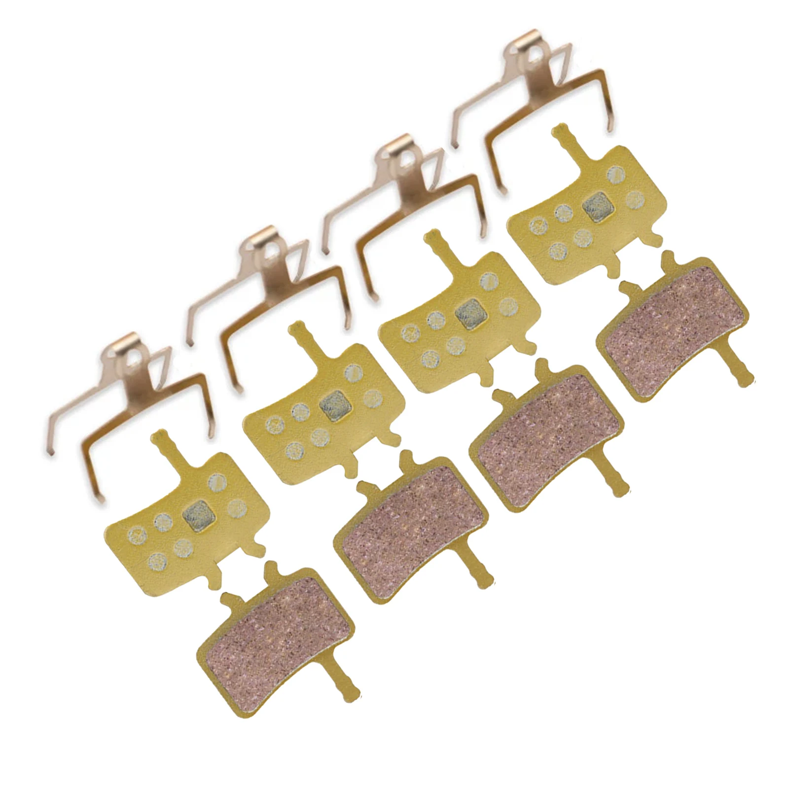 Golden Pads Disc Brake Pad 4 Pairs Bicycle Composite Materials Copper Bottom Plate Metal Backing High Performance
Golden Pads Disc Brake Pad 4 Pairs Bicycle Composite Materials Copper Bottom Plate Metal Backing High Performance