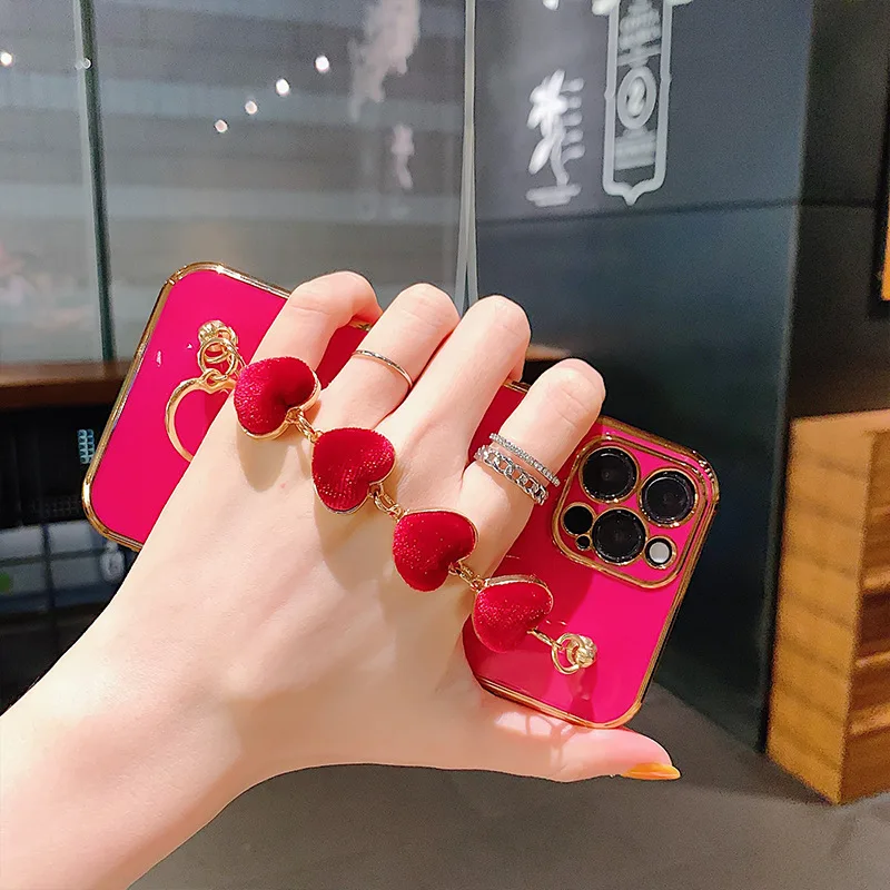 35PCS Girls' Creative Cute Heart Bracelet Silicone Case For iPhone 11 Pro Case Fashion Electroplated Frame Protective Cover
35PCS Girls' Creative Cute Heart Bracelet Silicone Case For iPhone 11 Pro Case Fashion Electroplated Frame Protective Cover
