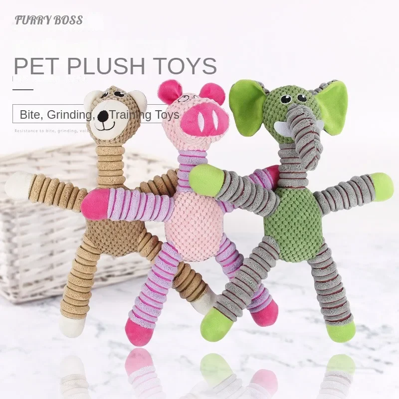 Interactive Squeak Plush Toys for Small Large Dogs Pig Elephant Bear Sound Fun Toy Dog Chew Grinding Teeth Toys Pet Accessories
Interactive Squeak Plush Toys for Small Large Dogs Pig Elephant Bear Sound Fun Toy Dog Chew Grinding Teeth Toys Pet Accessories