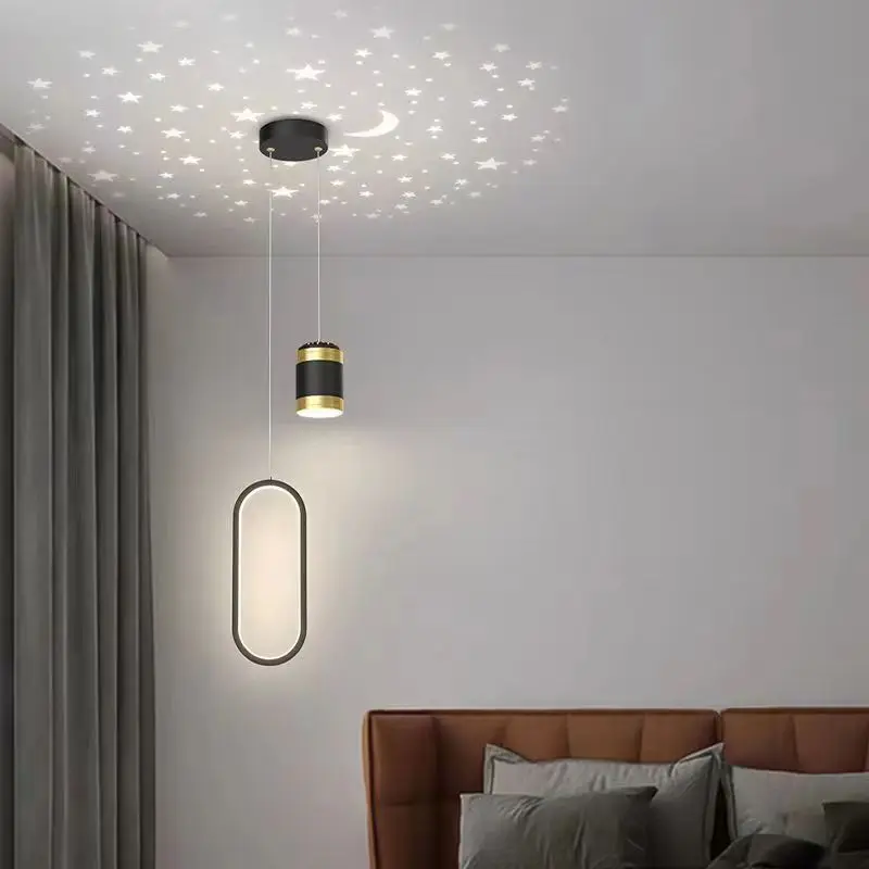 Star Moon Projection Pendant Light for Bedroom Children's Room Boys Girls Baby Nordic Living Room Background Wall Hanging Lamp
Star Moon Projection Pendant Light for Bedroom Children's Room Boys Girls Baby Nordic Living Room Background Wall Hanging Lamp