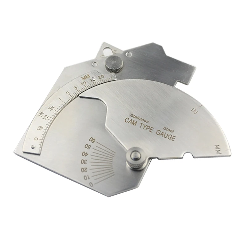 WSND Compact Inch & Metric Bridge Cam Gage Test Ulnar Welding Inspection Gauge Stainless Steel for Welded Surfaces & Joints
WSND Compact Inch & Metric Bridge Cam Gage Test Ulnar Welding Inspection Gauge Stainless Steel for Welded Surfaces & Joints